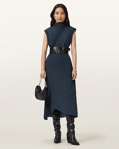 Rayanna Pleated Midi Dress