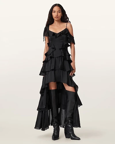Sienna Ruffle Maxi Dress