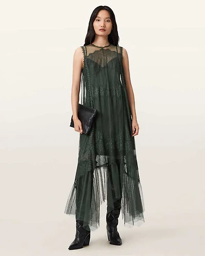 Clara Mesh Midi Dress