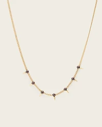 Rue Spiked Pearl Chain Necklace