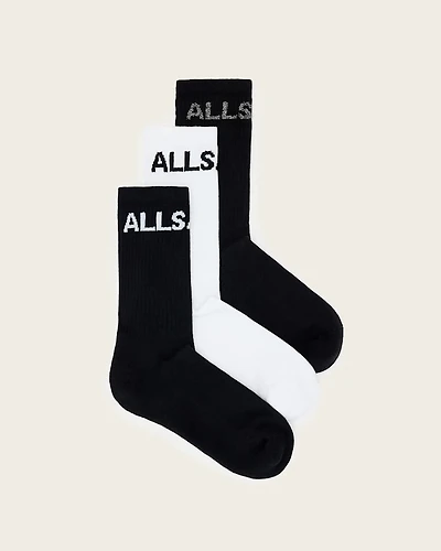 Jae Logo Socks White Multi Pack