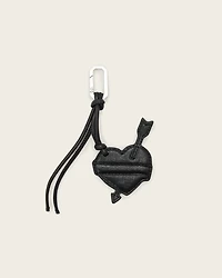 Heart Banner Leather Keyring