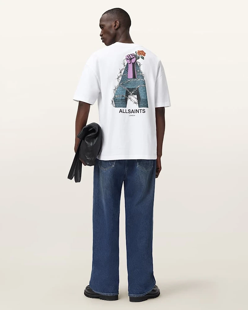 Defiance Oversized Graphic T-Shirt