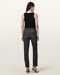 Ida Cropped Straight Denim Jeans