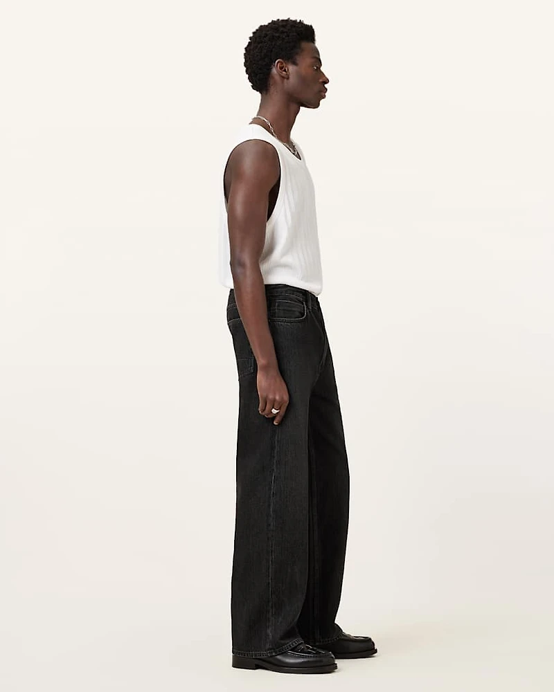 Lenny Loose Fit Wide Leg Denim Jeans