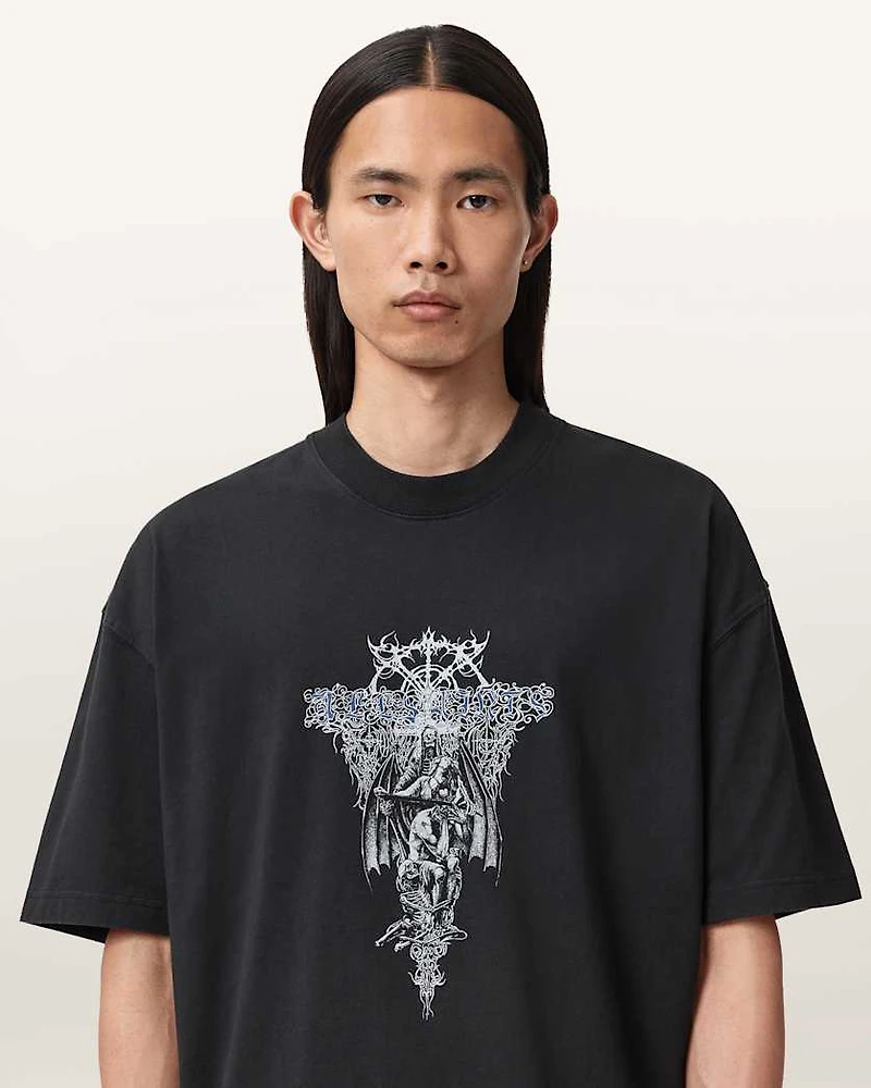 Swords Oversized Graphic T-Shirt
