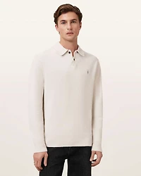 Statten Long Sleeve Ramskull Polo Jumper