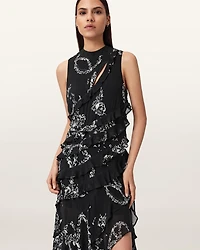 Cady Ruffle Maxi Dress