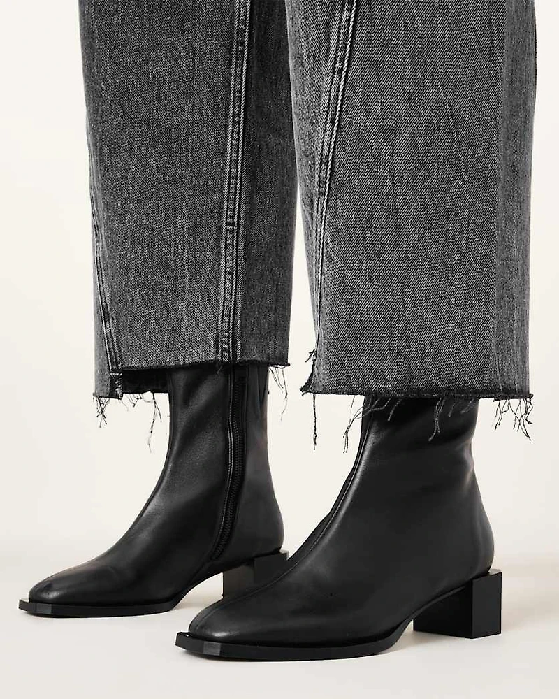 Avril Leather Ankle Boots