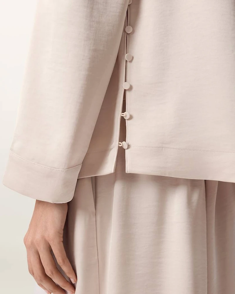 Leanne Satin Relaxed Top