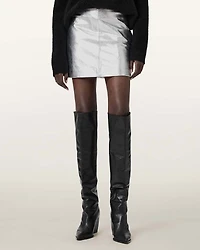 Renai Leather Mini Skirt