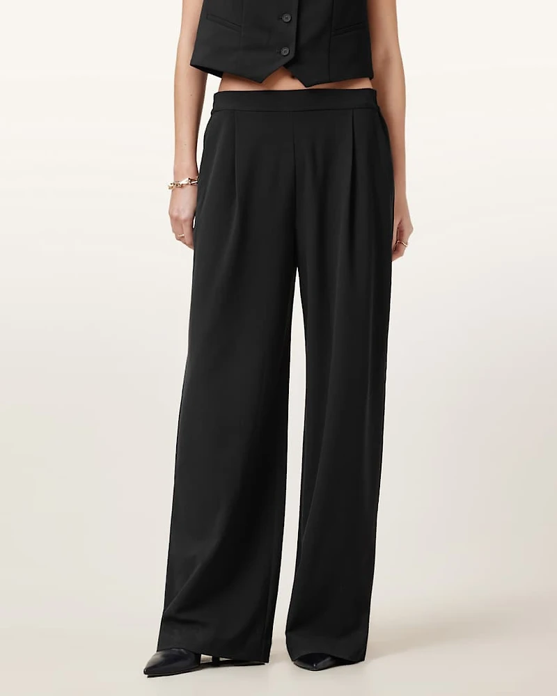 Aleida Lightweight Wide Leg Trousers