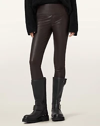 Cora Leather Stretch Leggings