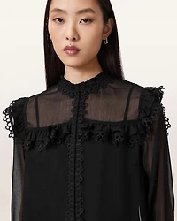 Ciara Sheer Lace Shirt
