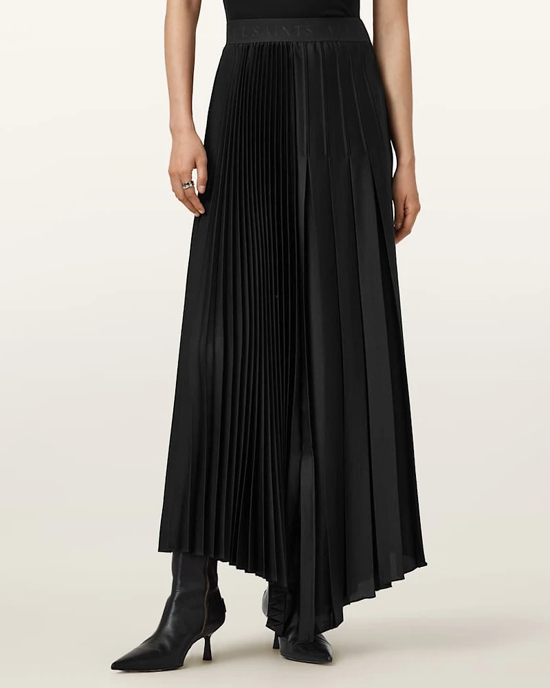 Jax Pleated Midi Skirt