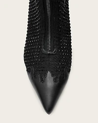 Natasha Mesh Leather Boots