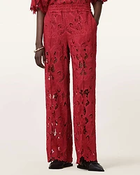 Charli Embroidered Straight Fit Trousers
