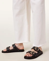 Magda Studded Leather Sandals