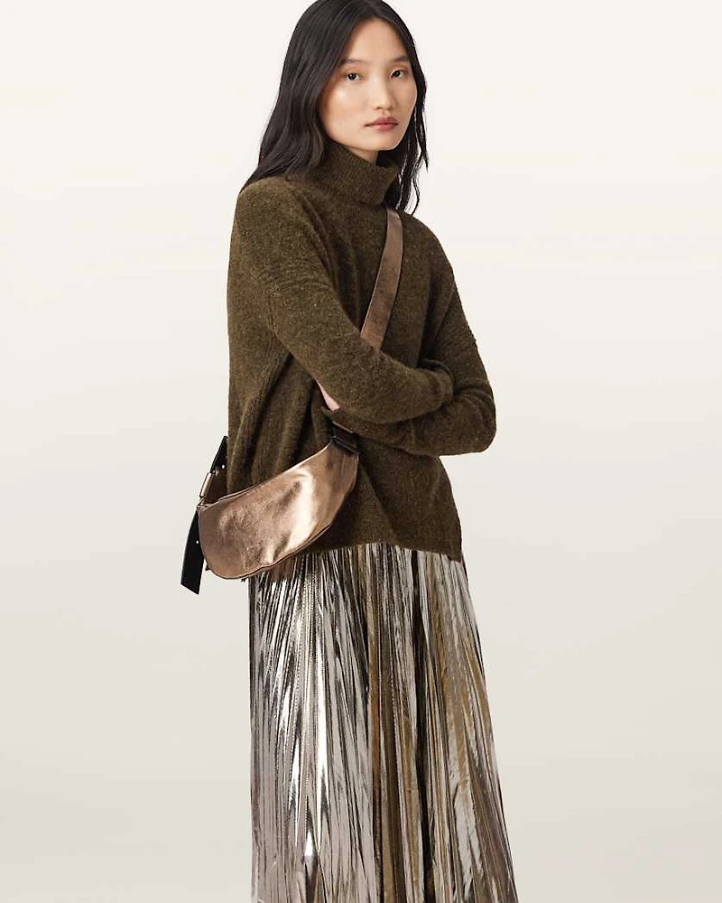 Luna Slouchy Leather Crossbody Bag