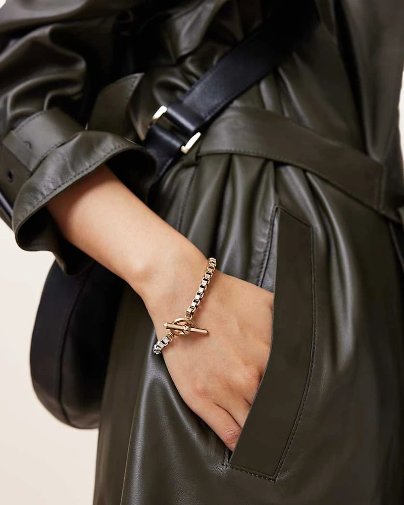 Box Two Tone Bracelet