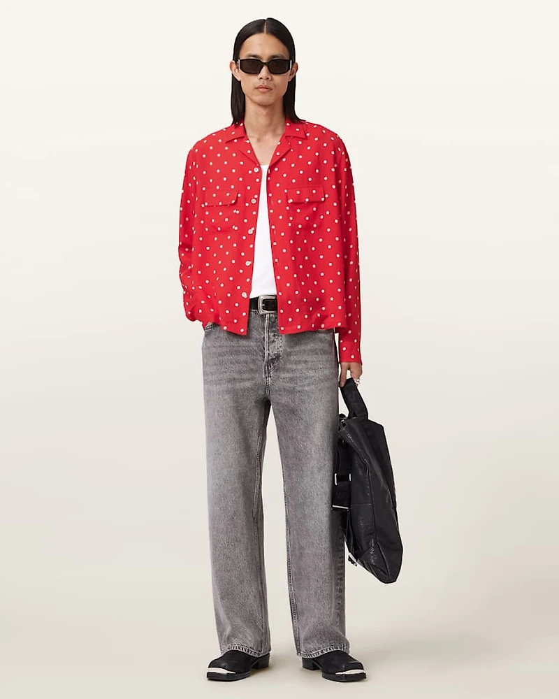 Mini Polkadot Sheer Shirt