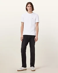 Ellis Waffle Texture Crew Neck Ramskull T-Shirt