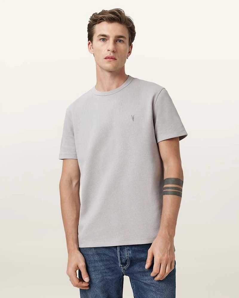 Ellis Waffle Texture Crew Neck T-Shirt