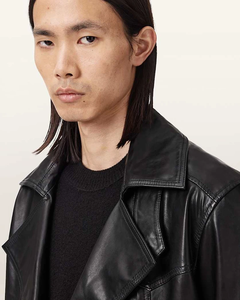 Kellett Leather Trench Coat