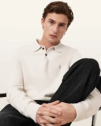 Statten Long Sleeve Ramskull Polo Jumper