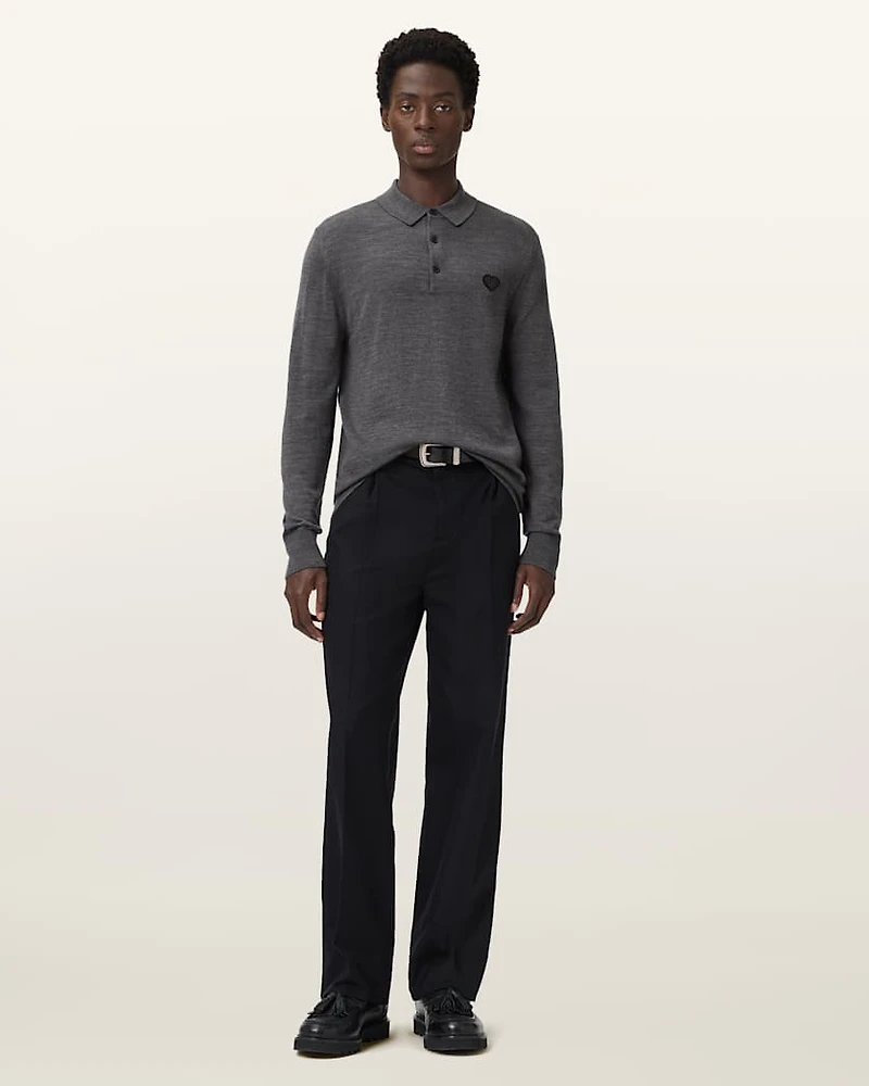 Lover Merino Long Sleeve Polo