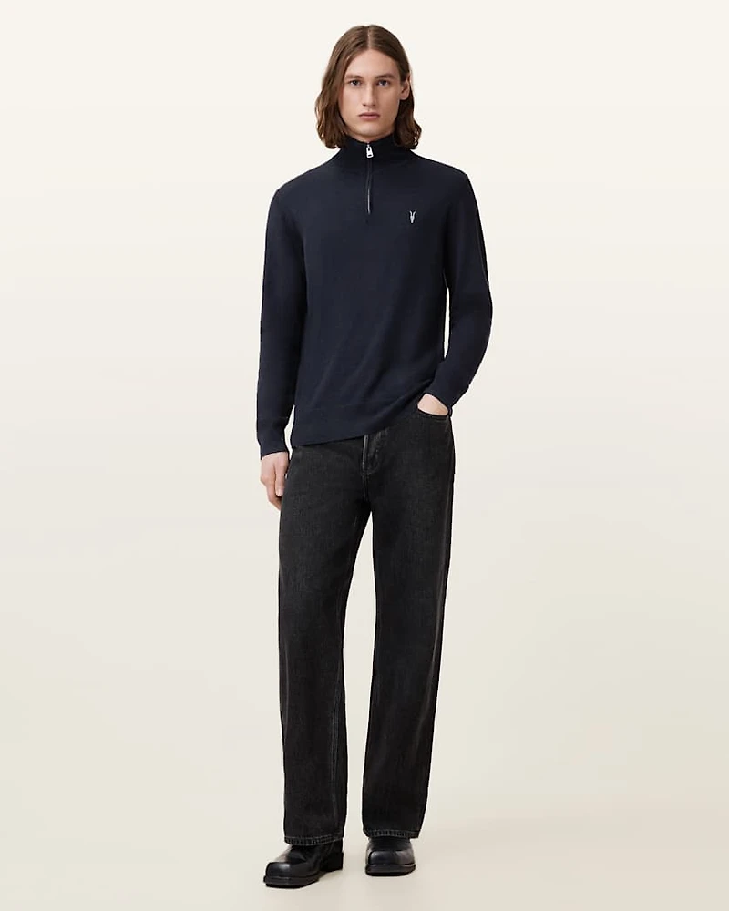 Kilburn Zip Funnel Neck Ramskull Jumper