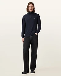 Kilburn Zip Funnel Neck Ramskull Jumper