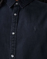 Gleason Press Stud Ramskull Denim Shirt