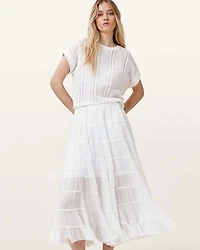 Eva Tiered Midi Skirt