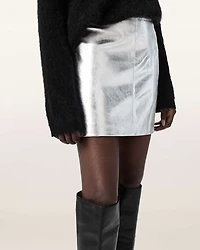 Renai Leather Mini Skirt