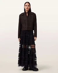 Rummy Cropped Wool Blend Jacket