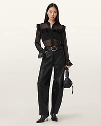 Ciara Sheer Lace Shirt