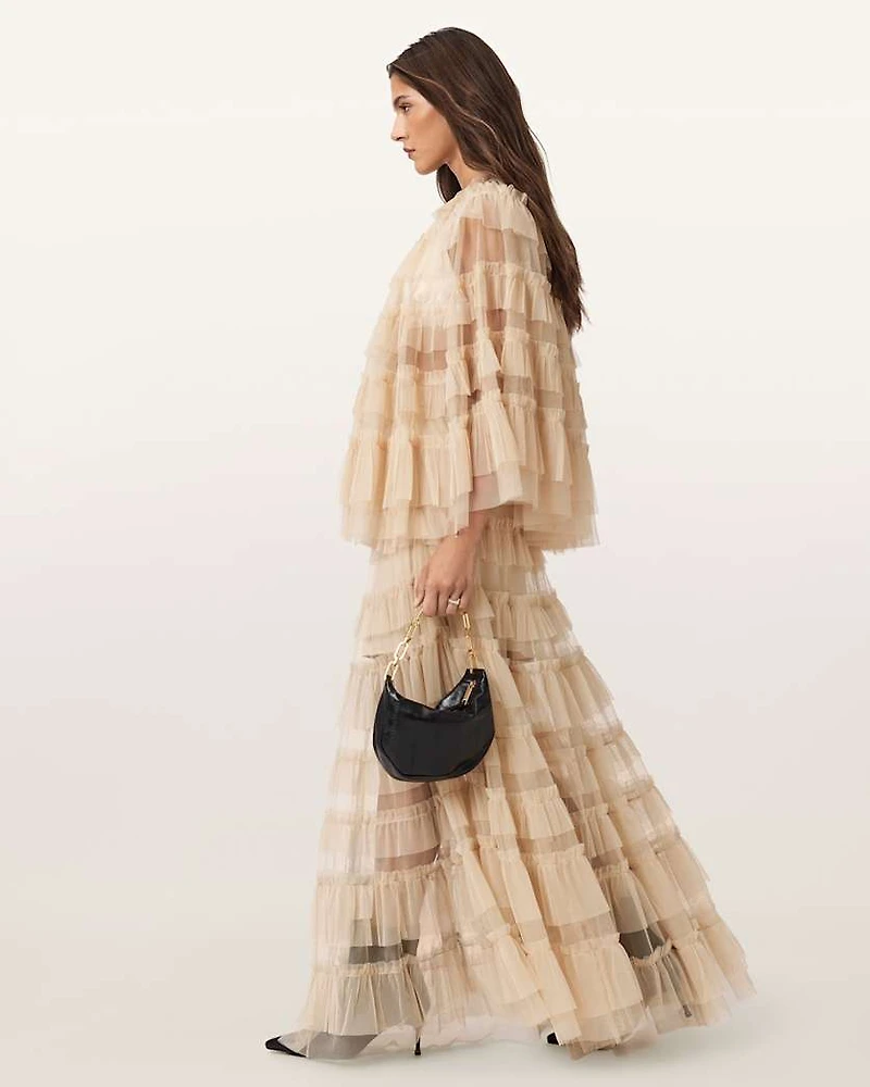 Aude Ruffle Maxi Skirt