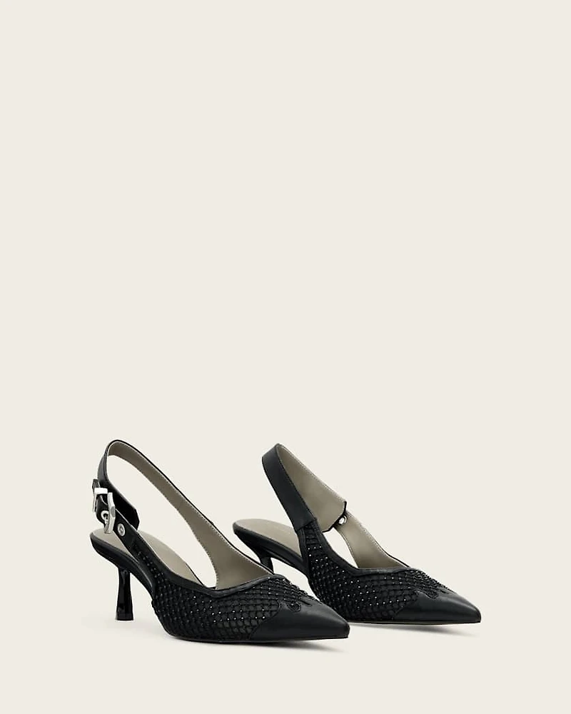Idiya Mesh Slingback Shoes