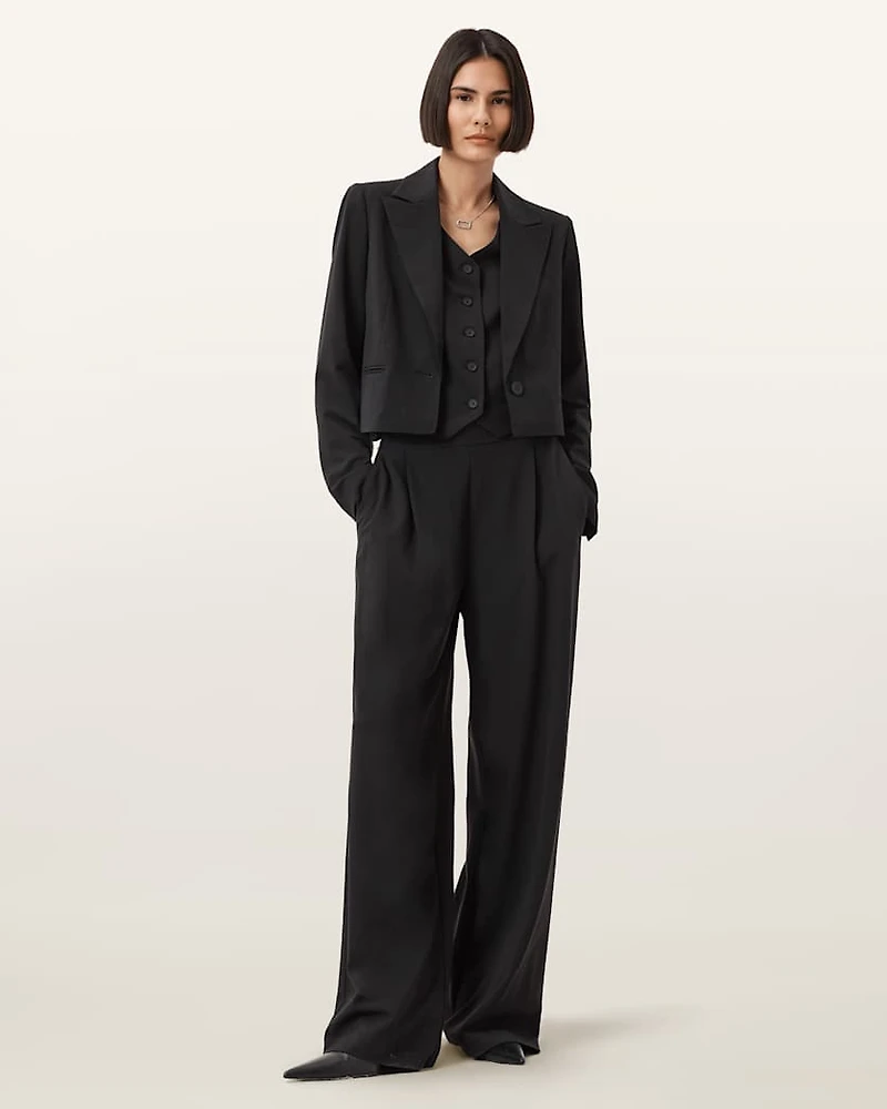 Shores Cropped Relaxed Fit Blazer