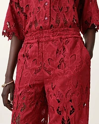 Charli Embroidered Straight Fit Trousers