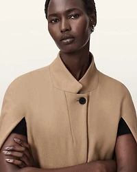 Lunis Wool Cape Coat