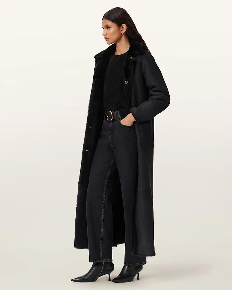 Serra Reversible Shearling Coat