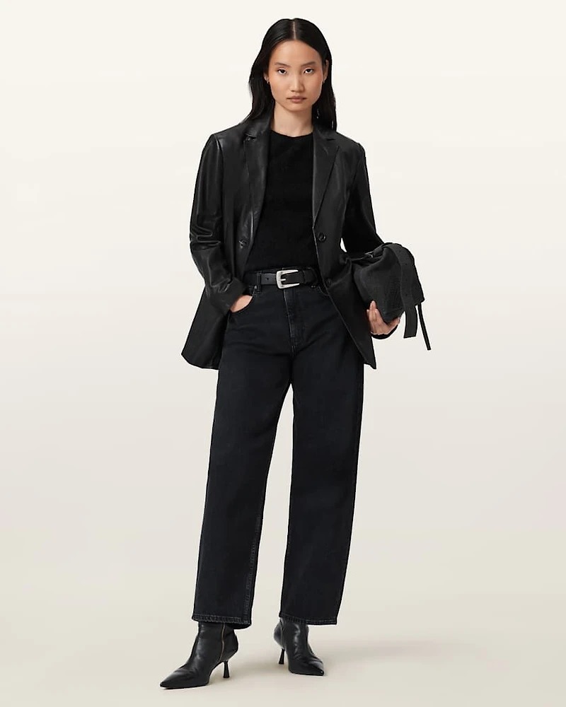 Arna Leather Blazer
