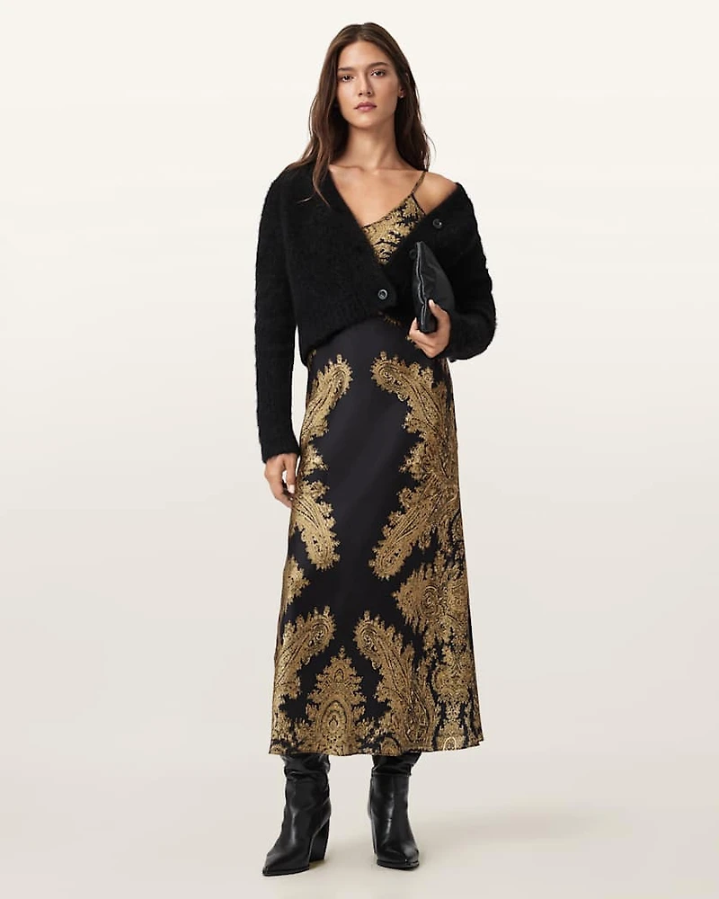 Bryony Paisley Slip Dress