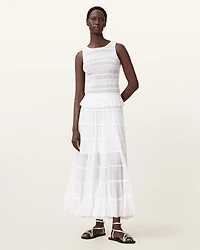 Marion Shirred Sleeveless Top