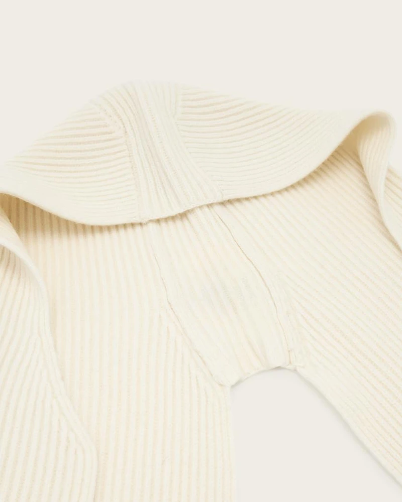 Wren Hooded Wool Scarf