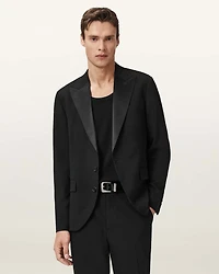 Germain Satin Single Breasted Blazer