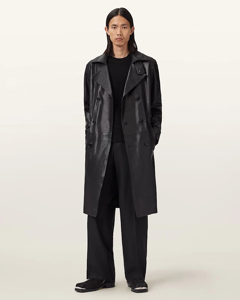 Kellett Leather Trench Coat