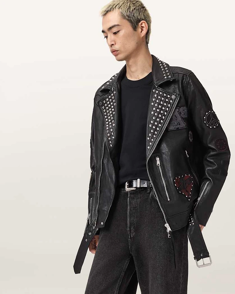 Cole Leather Biker Jacket